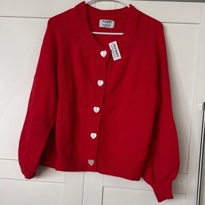 Old Navy Women's Bright Red Cardigan